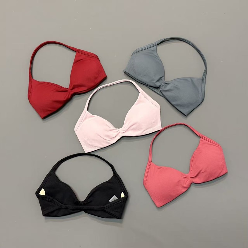 Sports Bra Racerback - Sujetador deportivo halter para mujer con
